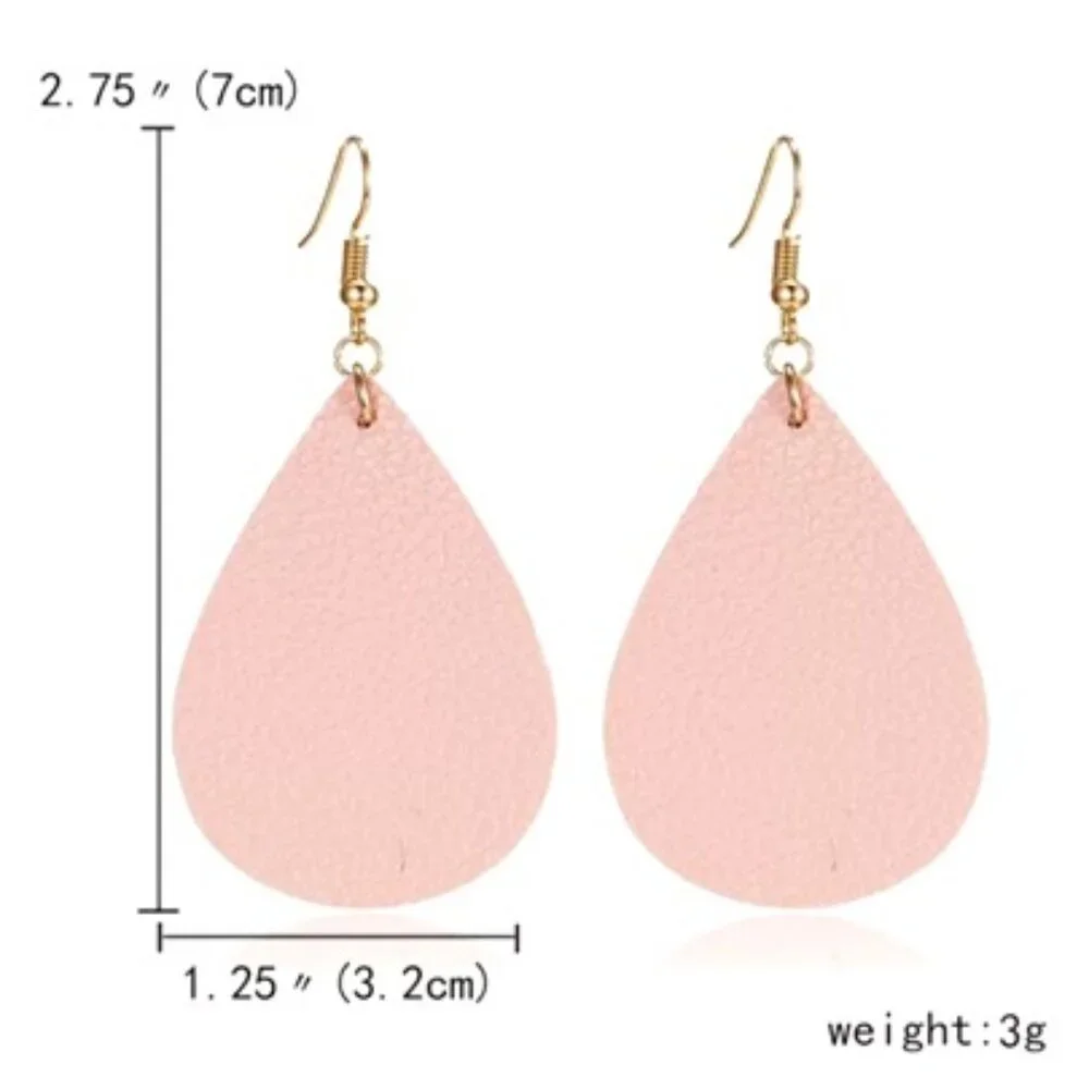 NEW Teardrop Drop Dangle Earrings - Multiple Colors Available! Red Purple Pink - Picture 6 of 6